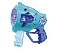 Funtime Gifts Giant Bubble Gun - 57-Hole LED Light-Up Bubble Blower | USB Rechargeable with Bubble Liquid Included | Outdoor Fun for Kids & Parties