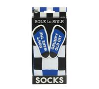 Funtime Gifts Grumpy Old Git Sock, Blue, One Size, novelty sock, father's day