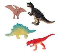 Funtime Gifts Mini Dinosaur Toys Set in Tin - 25 Pieces Small Plastic Dinosaurs for Kids, Party Bag Fillers, Cake Toppers, Educational Toy, Includes Glow in the Dark Dinosaurs