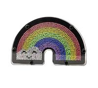 Funtime Gifts RAINBOW PIN ART - 3D Impression Sculpture Toy for Kids, Teens, and Adults - Tactile Sensory Toy for Stress Relief, Desk Accessories, and Creative Fun