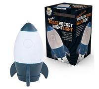Funtime Gifts Rocket Night Lamp,Blue/White,10630