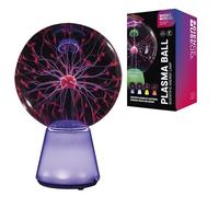 Funtime Gifts Science Museum 8-Inch Plasma Ball - Interactive Plasma Lamp with Light-up Base - Touch and Sound Activation - Static Electricity Globe, Fun Science Cool Gadget & Room Decor
