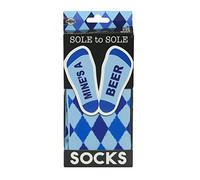 Funtime Gifts Sole Mine's A Beer Sock, Blue, One Size