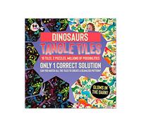 Funtime Gifts Tangle Tiles Puzzle - Dinosaur Heads and Tales from Multicoloured
