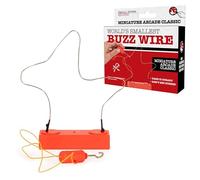 Funtime Gifts World's Smallest BUZZ WIRE GAME - Portable Steady Hand Skill Game for Kids and Adults, Retro Family Games, Stocking Fillers, Mini Games, Electronic Toys, Buzz Wire Challenge Anywhere