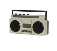 Funtime Gifts World's Smallest NOVELTY BOOM BOX BLUETOOTH SPEAKER - Retro Mini Wireless Speaker with Rechargeable Battery, USB Cable, Deep Bass Sound, Perfect for Travel, Kids, and Party Box Fun