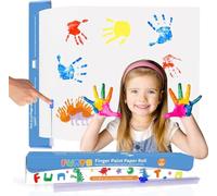 Funto Finger Paint Paper Roll, 12x400 Large Painting Paper For Kids Activities