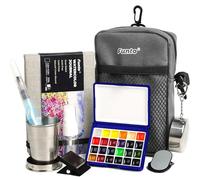 Funto Mini Watercolour Paint Set, 24 Colours with Crossbody Bag for Travel | A compact sketchbook set with a wide colour range for capturing landscapes, travel memories and everyday ideas.