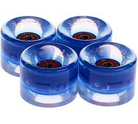 FunTomia 4 x Miniboard/Skateboard LED Wheels 59 x 45 mm with ABEC-9 Ball Bearings Hardness 82A