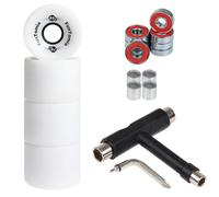 FunTomia Pack of 4 Longboard/Skateboard Wheels (Big Wheels) in 70 x 51 mm 80A or 86A Including ABEC-9 Ball Bearings, Metal Spacer and T-Tool