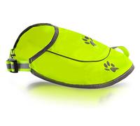 Funtone Colors Dog Reflective Vest - Comfortable Jacket Safety Hunting, High Visibility for Dogs with elastic straps and clasp closure- Yellow, Small