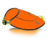 Funtone Colors Dog Reflective Vest - Comfortable Jacket Safety Hunting, High Visibility for Dogs with elastic straps and clasp closure- Orange,X- Small