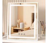 FUNTOUCH Hollywood Vanity Mirror with Lights, Memory Makeup Mirror with 3 Color Modes, Smart Touch Control, 360°Ratation Plug in Dressing Table Mirrors