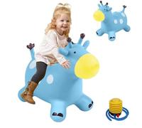 Funvalley Surperfect Animal Space Hopper for Kids,Inflatable Giraffe Bouncy Horse for Children Toddler,Kids Ride on Jumping Toys for Boys Girls 1 2 3 4 5 6 Years Old Indoor Outdoor Bouncy Balls