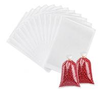 Funver 100 Pcs Water Soluble PVA Bags Fast Dissolve 50mm x 100mm Carp Fishing Bait Kit - Pellets Bait Bags for Carp Fishing Tackle Accessories