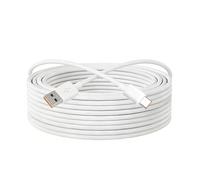 Funver 5 Meter Extra Long USB Cable, USB A to USB C 5V 6A Extension Power Charging Cord for Security Cameras Ring Blink Eufy Smartphones Gaming Controllers and Tablets White (16.5ft)