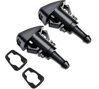 Funver 986302K100 Washer Jets 2 Pack, Front Windshield Washer Nozzles Replacement with Rubber Gasket, Universal Windscreen Wiper Spray Nozzle Kit for Jeep Dodge Chrysler Vehicles Kia Stinger and Suz