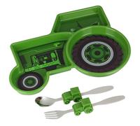 Funwares Engaging Kids' Dinnerware Set: Durable, Divided Plate, Ideal for Picky Eaters, Educational Mealtime, Easy Cleaning, Gift for Toddlers