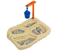 Funwares T-Rex Excavation Plate Engaging Kids' Dinnerware Set: Durable, 4-Section Divided Plate, Ideal for Picky Eaters, Educational Mealtime, Easy Cleaning, Gift for Toddlers