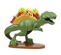 Funwares Tacosaurus T-Rex Dinosaur Jurassic-Era Taco Stand Holds 2 Tacos, Ultimate Dinosaur Taco Holder, Fun for Kids and Adults