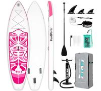 FunWater 10'6'' Inflatable Stand Up Paddle Board Ultra-light SUP - Adult Paddleboards with Adj Paddle, Hand Pump, Backpack, Leash, Waterproof bag
