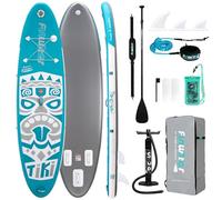 FunWater 10'6'' Inflatable Stand Up Paddle Board Ultra-light SUP - Adult Paddleboards with Adj Paddle, Hand Pump, Backpack, Leash, Waterproof bag