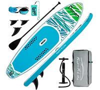 FunWater 11' Inflatable Stand Up Paddle Board Ultra-Light SUP with Adj Paddle,Backpack,Pump,Phone Bag,Leash for Youth & Adult