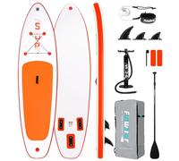 FunWater 320 cm Inflatable Stand Up Paddling Board SUP - Paddle, Backpack, 3 Fins, Pump, Leash - SUP Board for Beginners & Advanced Users