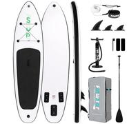 FunWater 320 cm Inflatable Stand Up Paddling Board SUP - Paddle, Backpack, 3 Fins, Pump, Leash - SUP Board for Beginners & Advanced Users