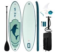 FunWater Inflatable Stand Up Paddle Board 10'/10'6"/11'/11'6" Paddle Board for Adults & Youth, Paddleboards Inflatable with Premium SUP Accessories, Wide Stable, Non-Slip Comfort Deck (Green Turtle)