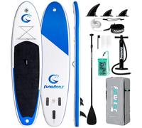 FunWater Inflatable Stand Up Paddle Board, 335 x 82 x 15 cm, Durable SUP for All Skill Levels, All-Inclusive Standing Paddle Surfboard, ADJ Paddle, Pump, ISUP Travel Backpack, Leash, Waterproof Bag