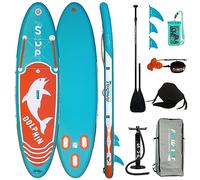 FunWater Inflatable Stand Up Paddle Board Ultra-Light PaddleBoards with SUP,3 Fins,Adj Paddle,Pump,Backpack,Leash