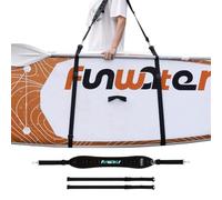FunWater SUP Carry Strap Harness Adjustable Shoulder Support,Carrier Carrying Strap for Kayak,Surfboard with Padded Shoulder Sling,Paddle Carrier, Paddle Board Accessories