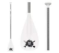 FunWater SUP Paddles - Adjustable Stand Up Paddle 3 Piece Floating Alloy Portable Paddle Board Paddles - Lightweight & Floating oars - Durable and Packable - Efficient Padding- White