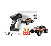 Funwetrike 1/32 RC Drift Car, 20KM/H 4WD High Speed All Terrain RC Cars with LED Lights, Gift for Boys (RTR Version/Orange)