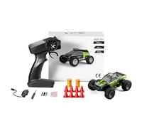 Funwetrike 1/32 RC Drift Car, 20KM/H 4WD High Speed All Terrain RC Cars with LED Lights, Gift for Boys (RTR Version/Green)