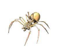 Funwetrike 3D Metal Puzzle Kit, 3D Steampunk Mechanical Spider Jigsaw Puzzle Model, Gifts for Adults to Build (Kit Version/115PCS)