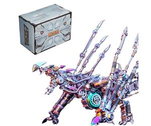 Funwetrike 3D Metal Puzzles for Adults, 3D Intelligential Dragon Puzzles Metal Assembled Animal Model Kits, DIY STEM Birthday (1390+PCS)