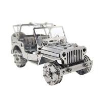 Funwetrike 3D Metal Puzzles for Adults,Luxury Off-Road SUV Car Model Kit to Build for Men Women Birthday Gifts