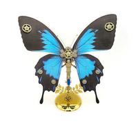 Funwetrike 3D Metal Puzzles for Adults, Steampunk Paradise Swallowtail Butterfly DIY Assembly Kit, 3D Jigsaw Puzzle Mechanical Insect Creative Play Ornaments, Great Gifts (150+PCS)