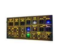 Funwetrike Flight Simulator Control Panel, A106/A32X Pro Light OVH Overhead Panel for MSFS 2020/2024- Compatible with Multiple Aircraft Types, Plug-and-play, Windows Home Cockpit, Backlit Edition