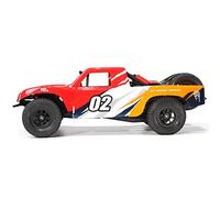 Funwetrike RC Sport Racing Drift Car, 1/32 2.4G RWD RC Mini Electric Straight Bridge Off-road Short Truck Model, 4WD RC Race Car for Adult (KIT Version)