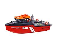 Funwetrike RC Tugboat for Pools and Lakes, 1/32 Scale 2.4G 8KM/H Remote Control Rescue Boat with Powerful Motors and Long-lasting Battery, Great Gift for Adults- RTR Version