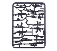 Funwetrike Weapon building block set, DIY Small Particle Military Building Block Weapon Accessories Piece, Military Weapon Set - Black