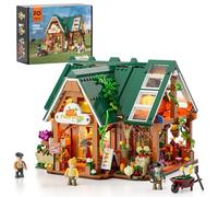 Funwhole Farm Store Lighting Building Bricks Set - Farm Shop LED Light Construction Building Model Set 1523 Pcs for Adults and Teen