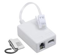 FunWorth ADSL Microfilter Splitter, BT Plug to RJ11 Broadband Filter, Compatible with BT, Sky, TalkTalk, EE, Vodafone, Noise-Free Internet & Phone Line Adapter for Routers, Fax, Alarms