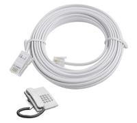 FunWorth BT to RJ11 Phone Cable 5M, Shielded 6P2C Flat Phone Line Cord