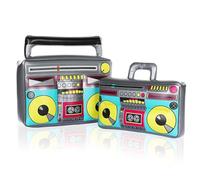 FunX Inflatable Ghetto Blaster Retro Tree Box Accessory for Carnival, Party and Costume, 80s 90s Hip Hop Outfit (Small/Large)