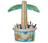 FunX Inflatable Palm Tree Drinks Cooler - Party and Festival Accessory in Beach Look - Ideal for Garden Party, Summer Party or Pool Party - 94 x 90 cm