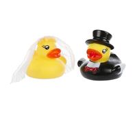 FunX Rubber Ducks Bride and Groom - Wedding and engagement gift for Mr & Mrs - Set of 2